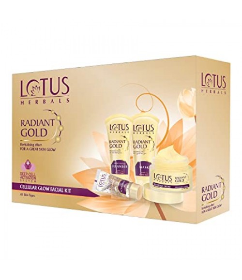 Lotus Herbals Radiant Gold Facial Fit Cellular Glow kit 170 g